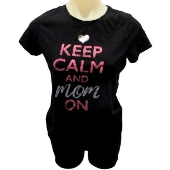 Keep Calm and Mom On Tee 🖤✨ (Size M) - Picture 1 of 4
